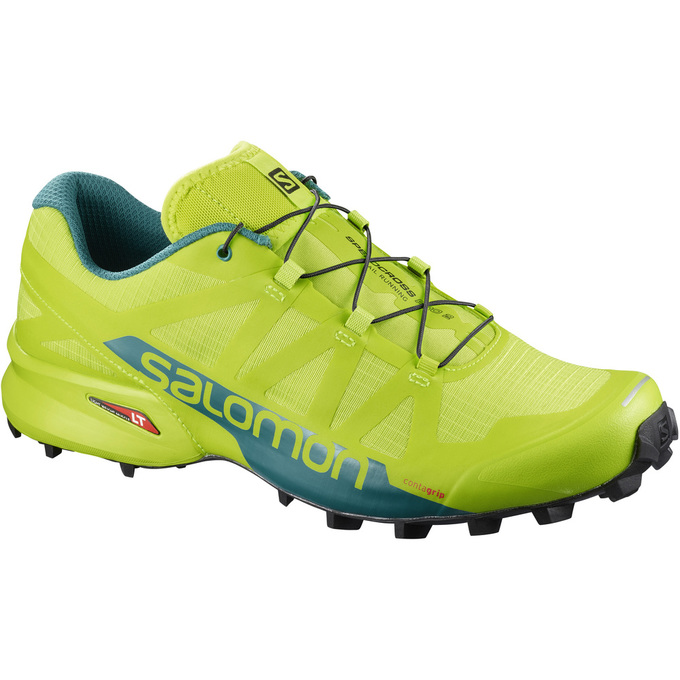 SALOMON SPEEDCROSS PRO 2 Philippines - Men's Trail Running Shoes - Yellow | 124706-MEB